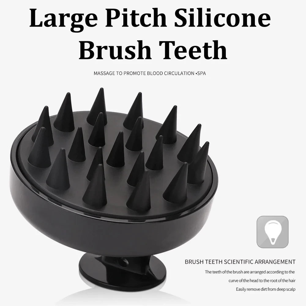Silicone Scalp Massager Shampoo Brush
