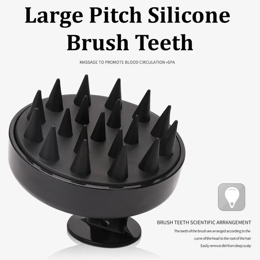 Silicone Scalp Massager Shampoo Brush
