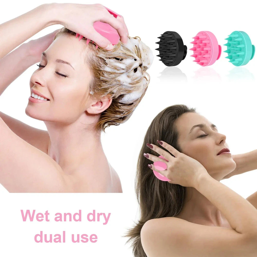 Silicone Scalp Massager Shampoo Brush