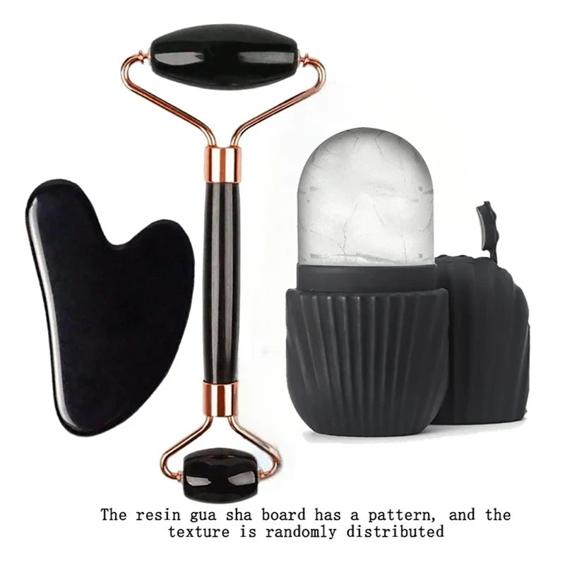 Facial Ice Roller and Gua Sha Set